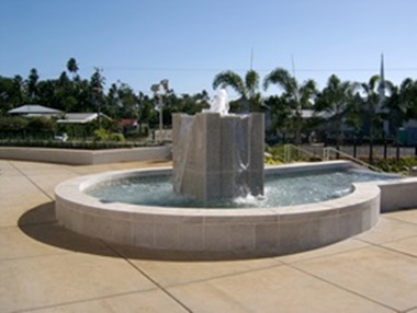 Samoa Temple Fountain