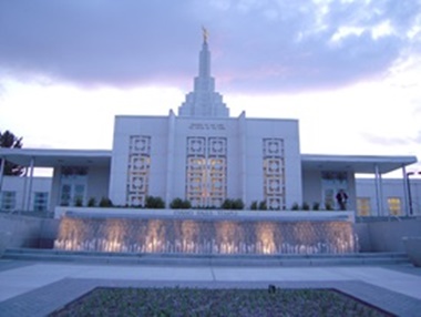 Idaho Falls Temple Fountain