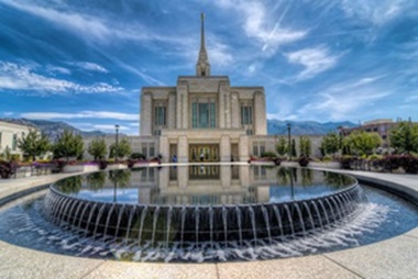 Ogden Temple Fountain