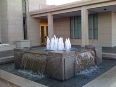 Oquirrh Mountain Temple Fountain